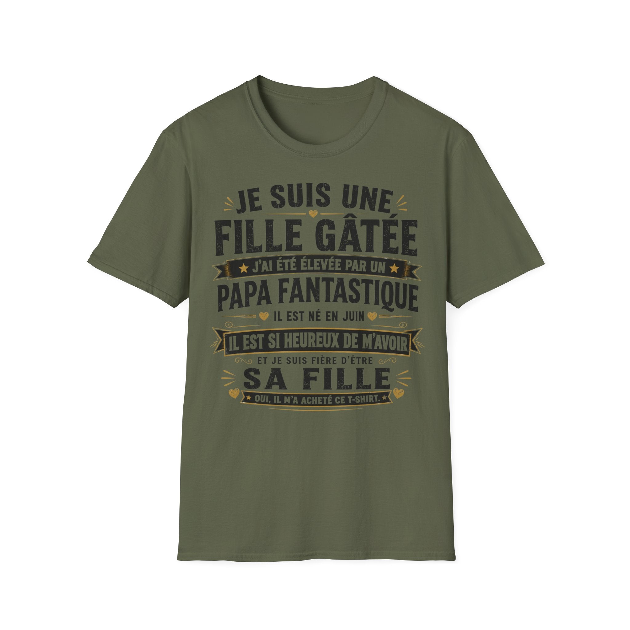T-Shirt Papa Fantastique Né En Juin