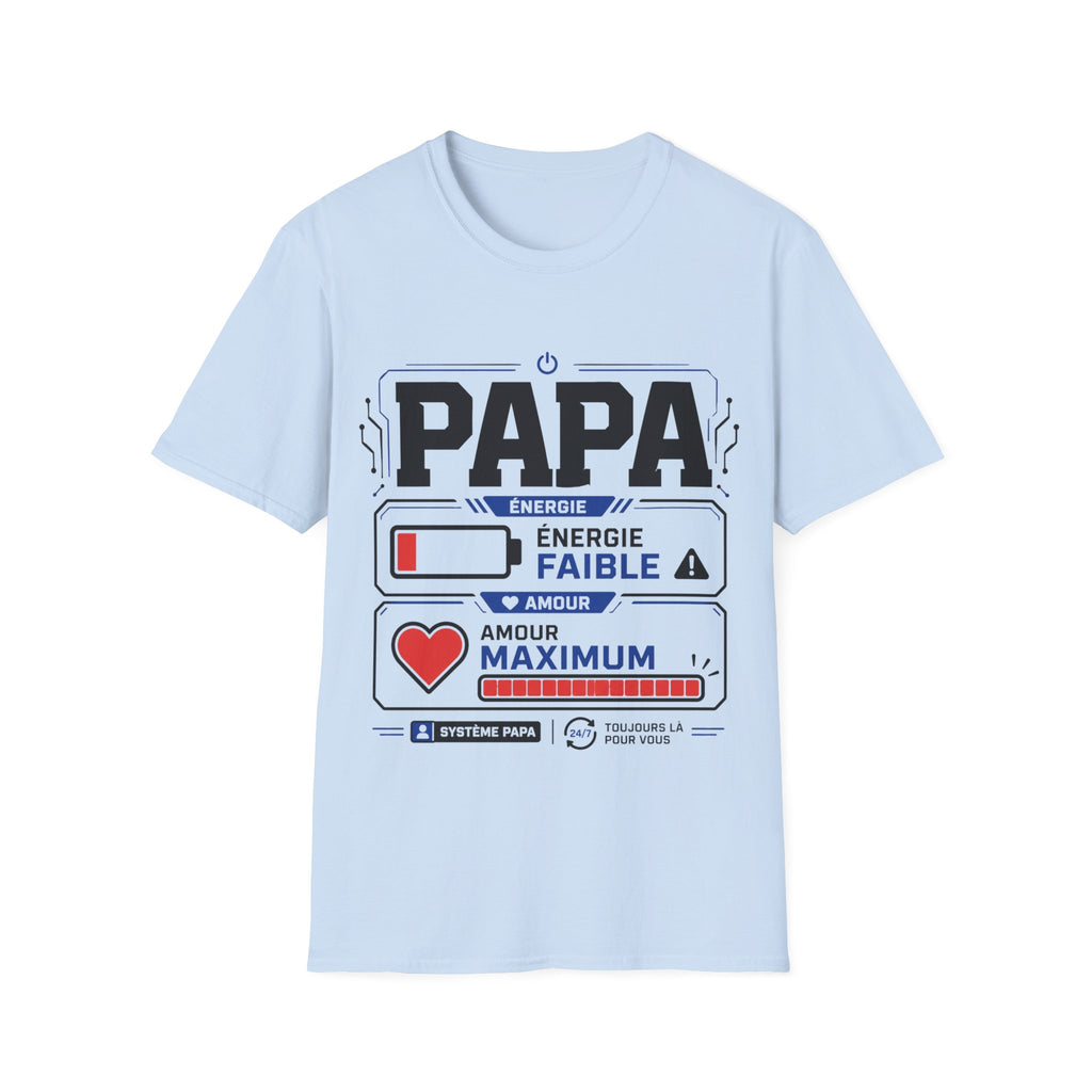 T-Shirt Papa Energie Faible Amour Max