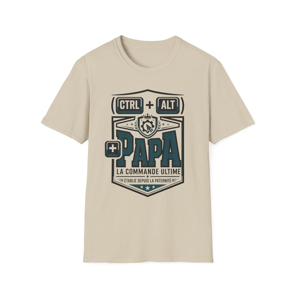 T-Shirt CTRL + ALT + PAPA La Commande Ultime