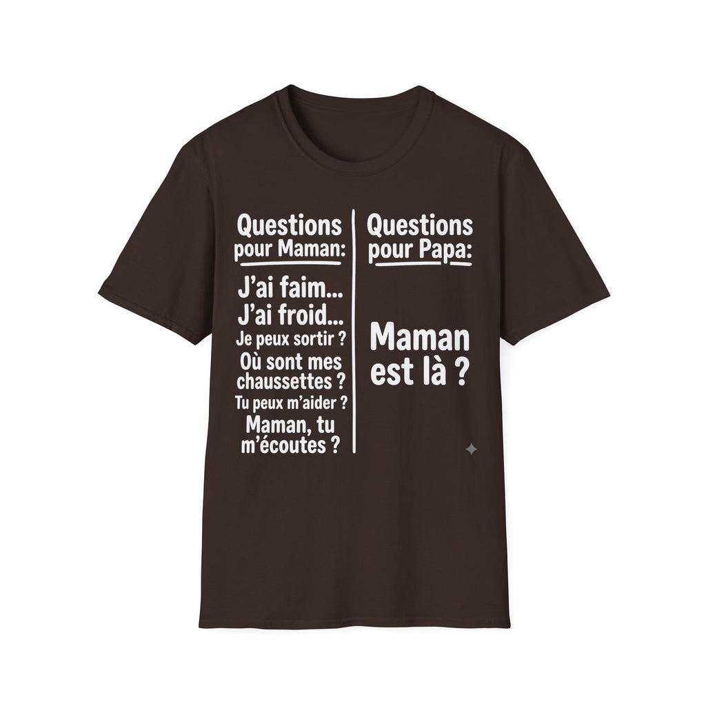 T-Shirt Comparaison Maman Papa