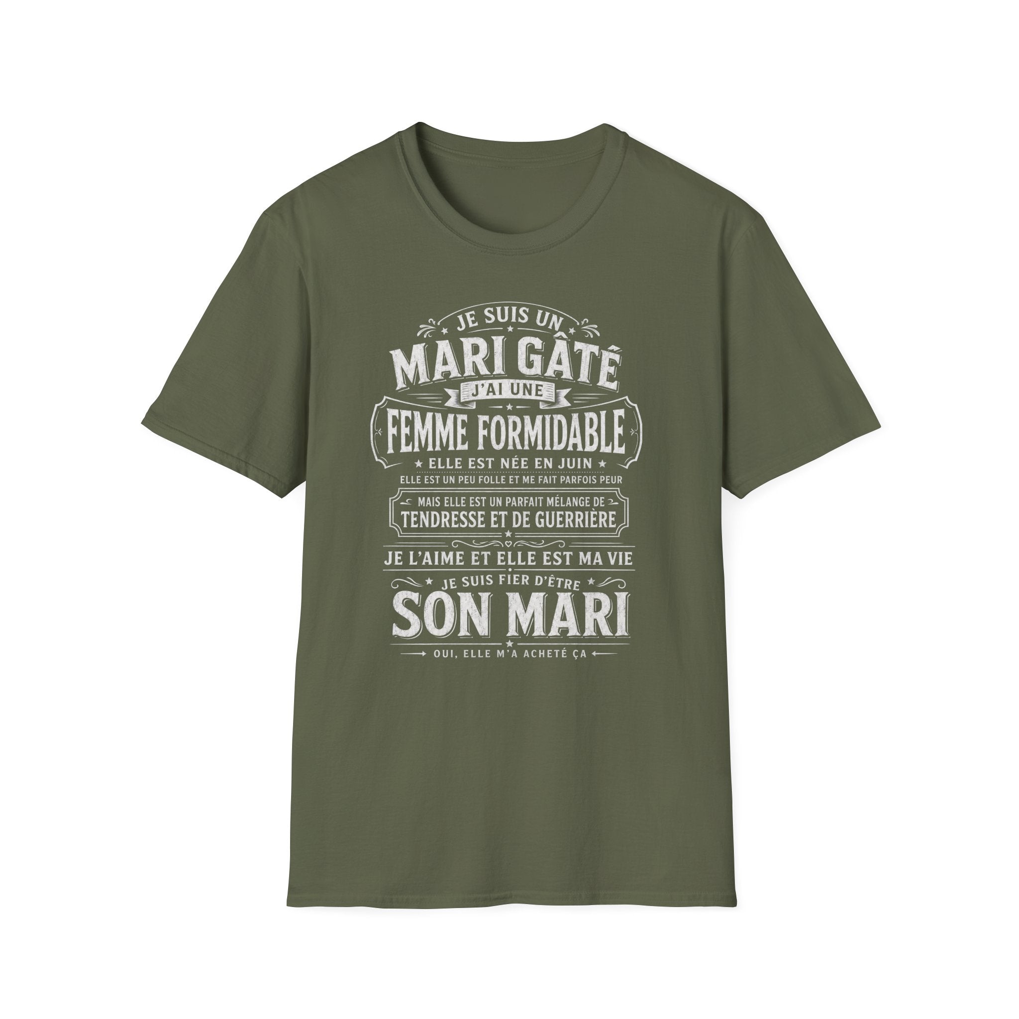T-Shirt J'ai Une Femme Formidable Née En JUIN