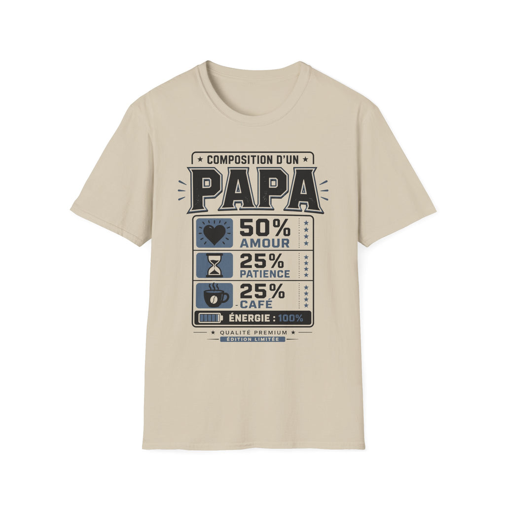 T-Shirt Composition d'un Papa