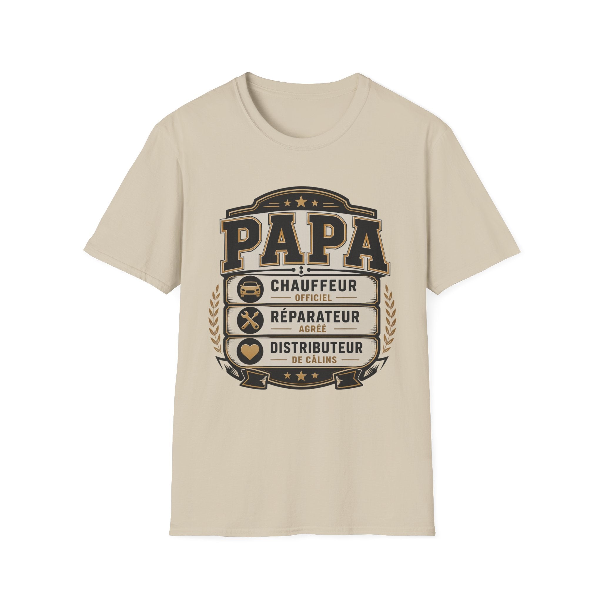 T-Shirt Papa Chauffeur Réparateur Distributeur