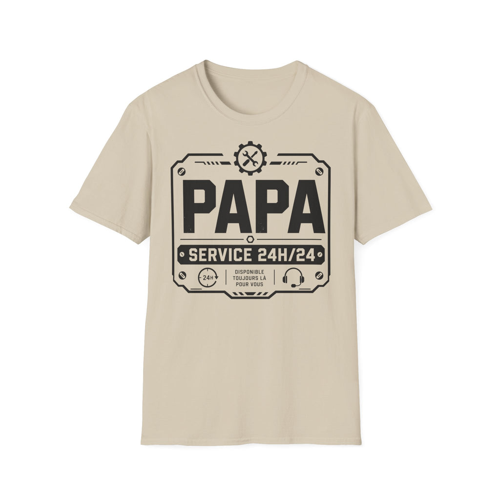 T-Shirt Papa Service 24H/24