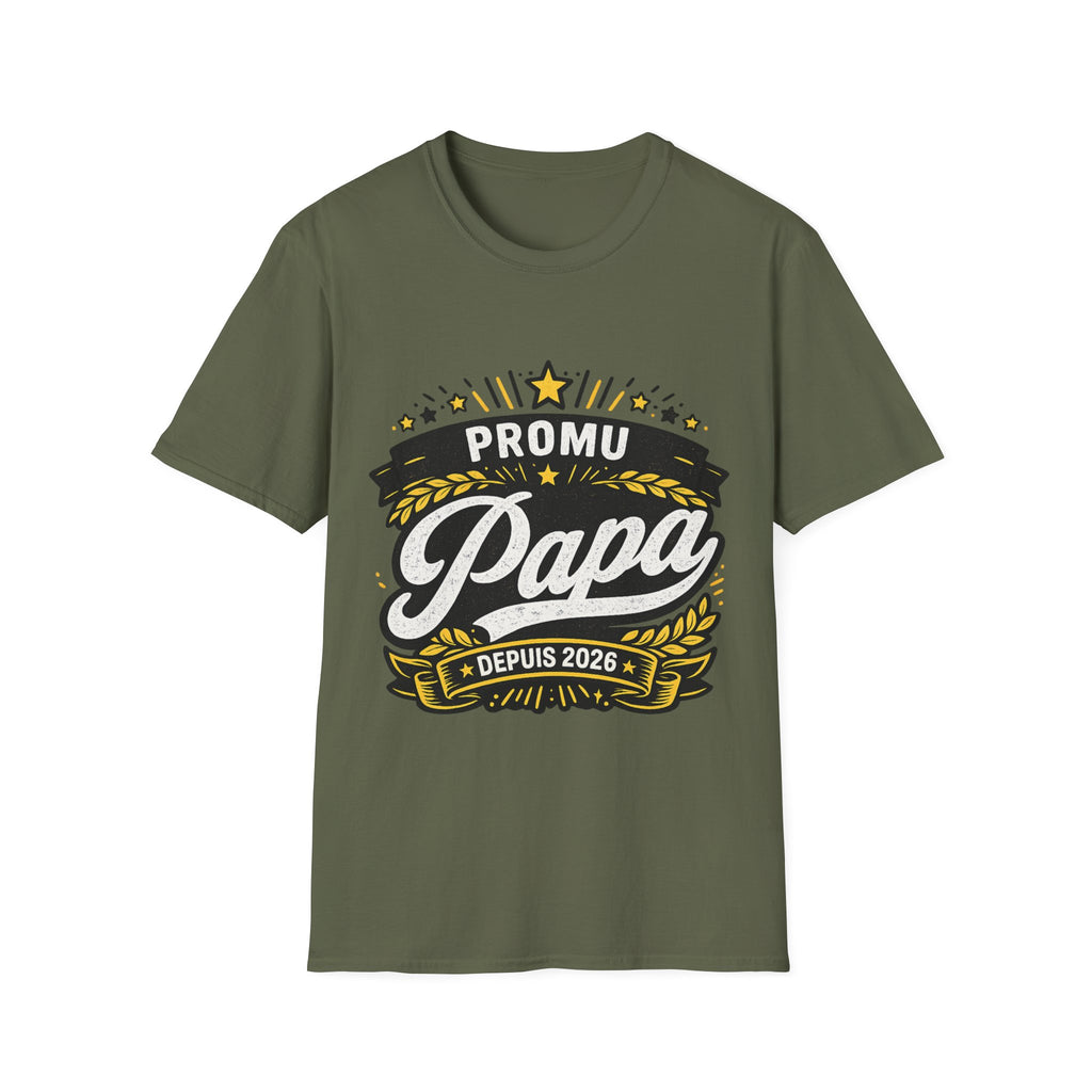 T-Shirt Promu Papa Depuis 2026