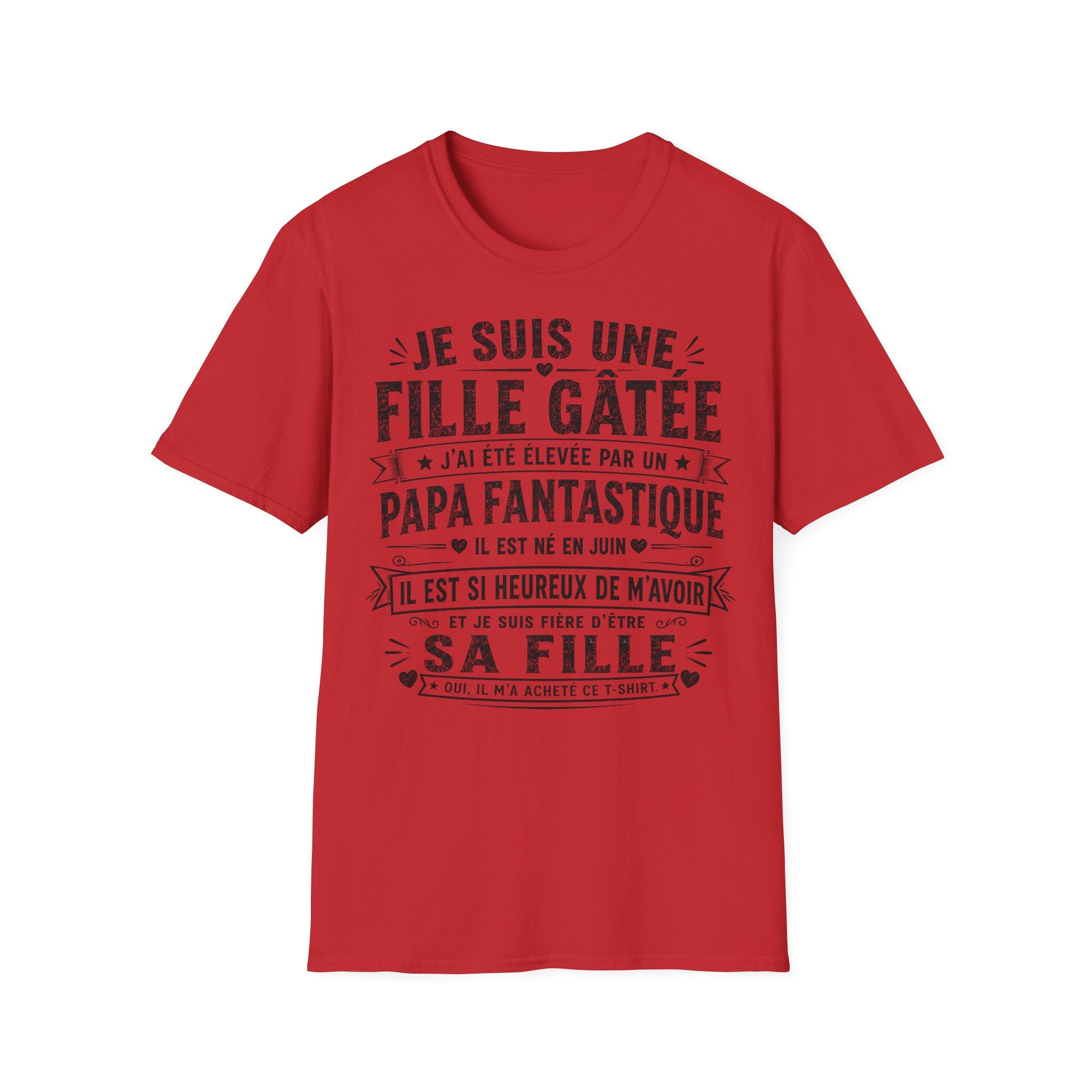 T-Shirt Papa Fantastique Né En Juin