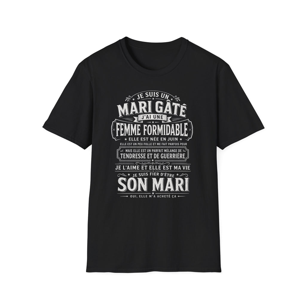 T-Shirt J'ai Une Femme Formidable Née En JUIN