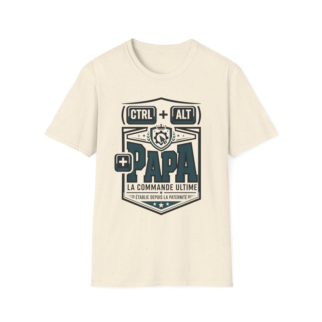 T-Shirt CTRL + ALT + PAPA La Commande Ultime
