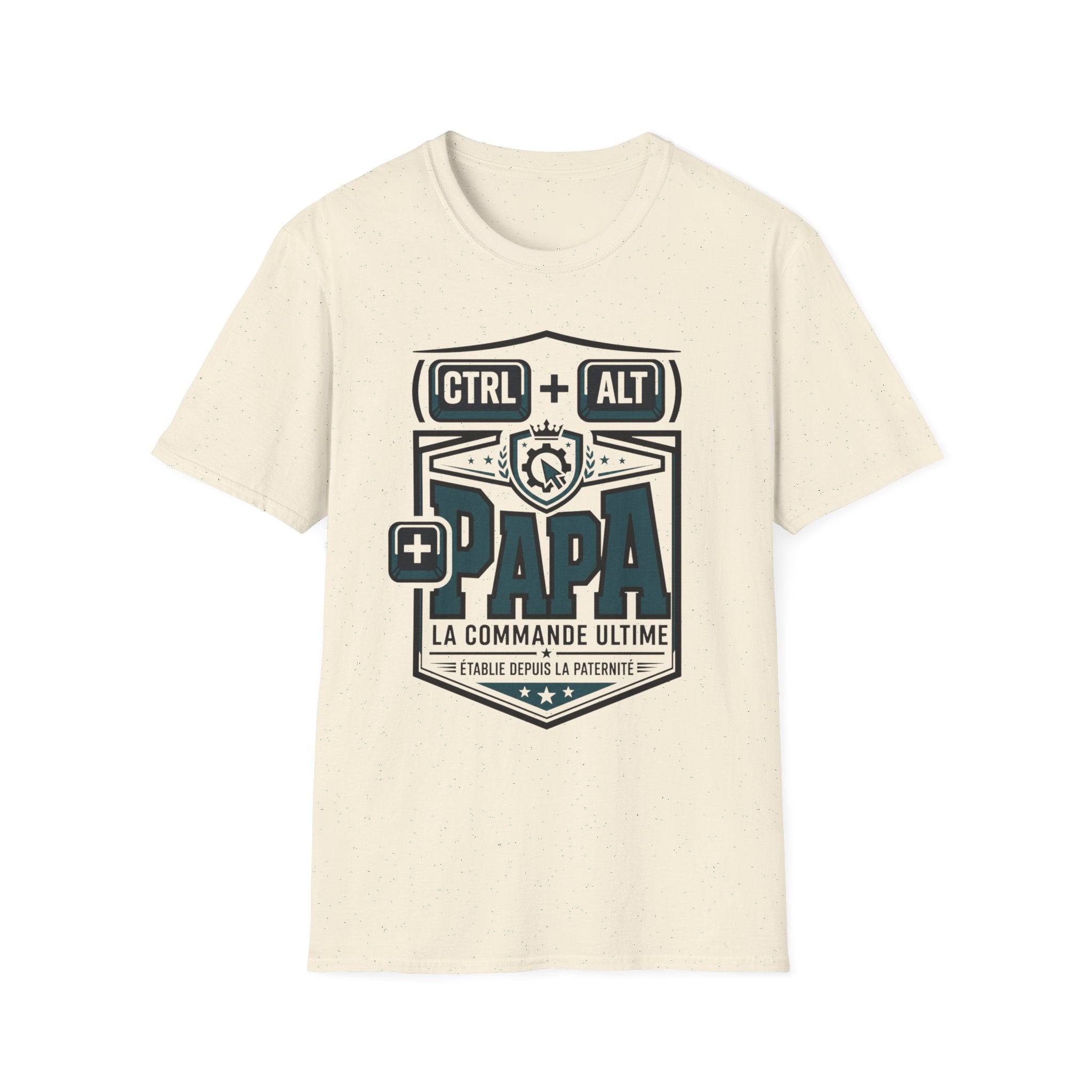 T-Shirt CTRL + ALT + PAPA La Commande Ultime
