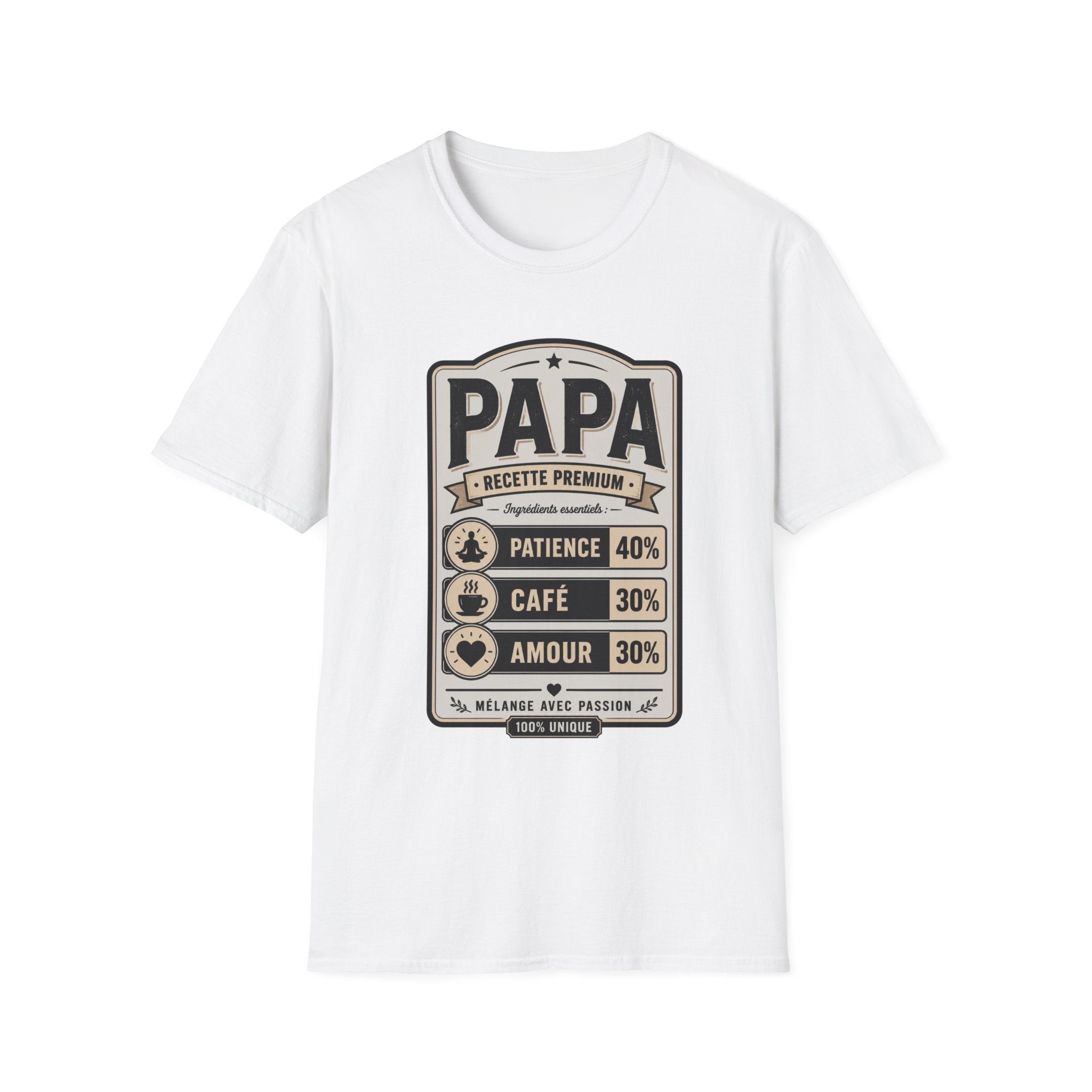 T-Shirt Papa Recette Premium