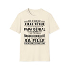 T-Shirt Fille De Papa Génial