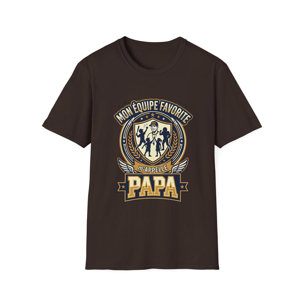 T-Shirt Mon Equipe Favorite M'appelle Papa