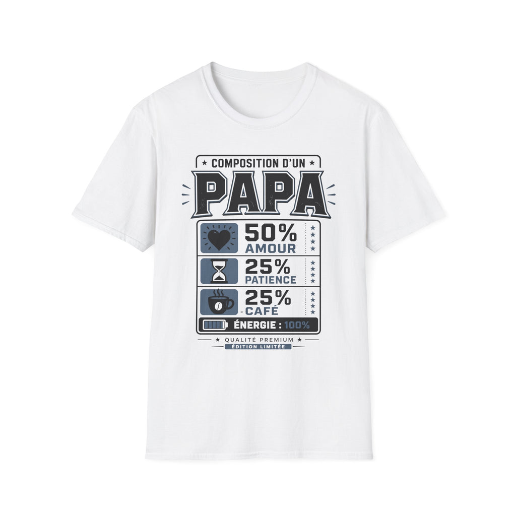 T-Shirt Composition d'un Papa