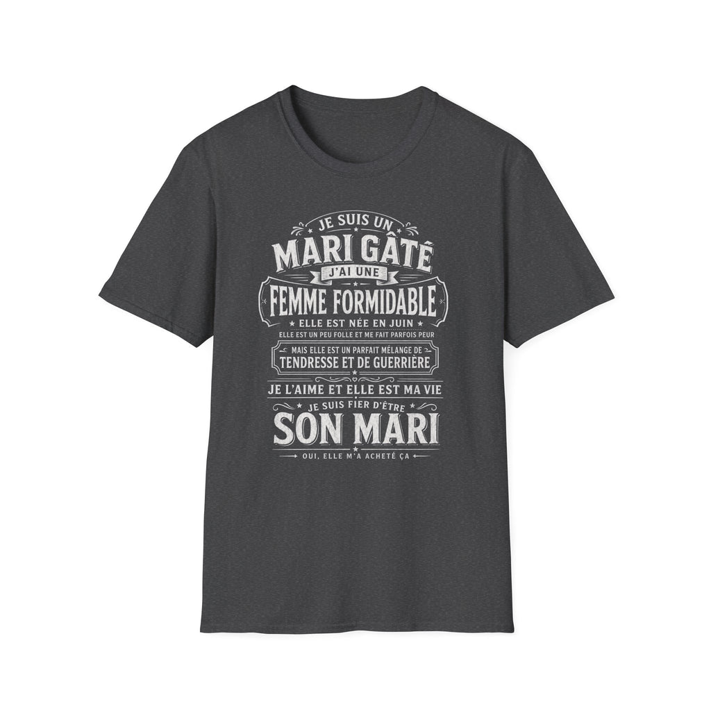 T-Shirt J'ai Une Femme Formidable Née En JUIN