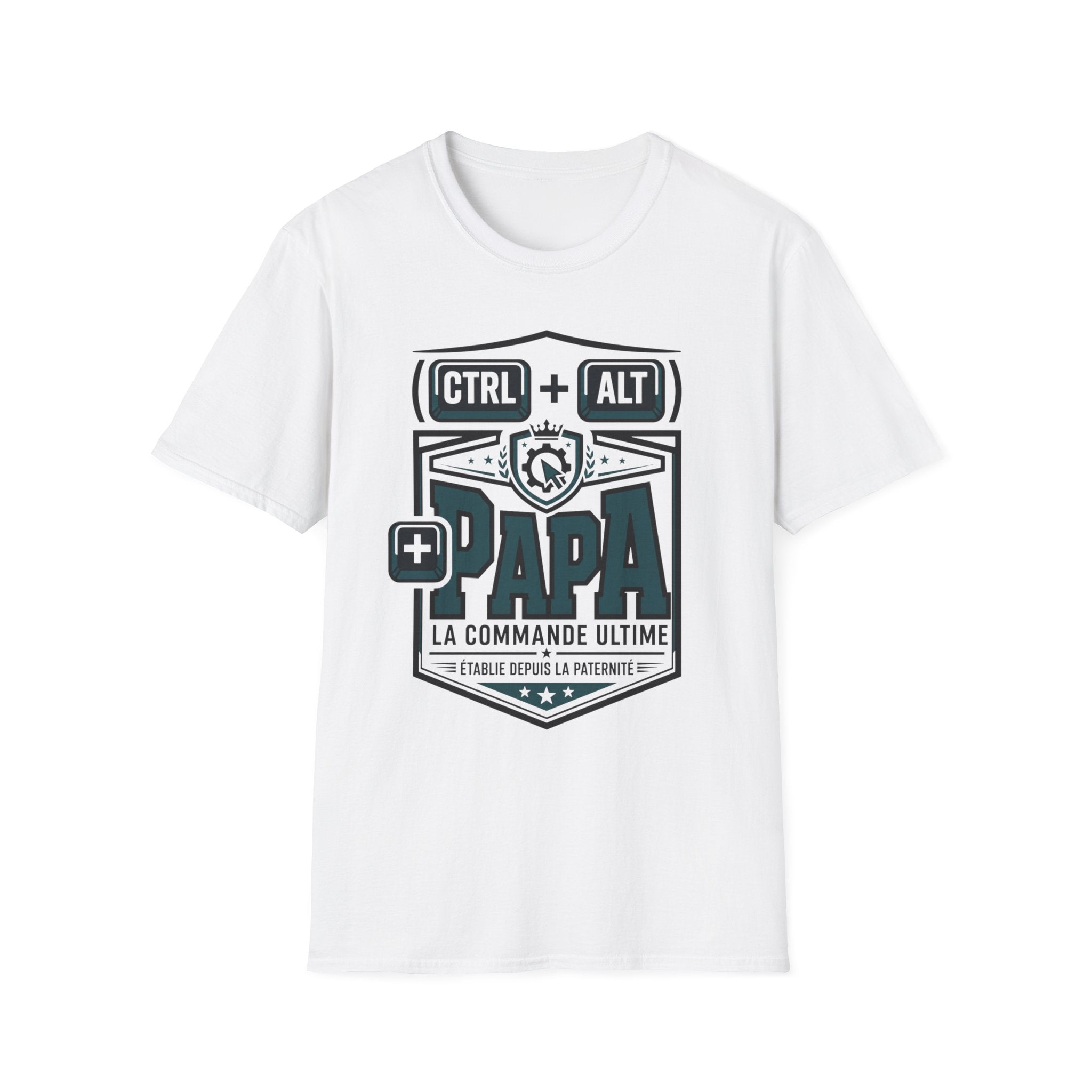 T-Shirt CTRL + ALT + PAPA La Commande Ultime