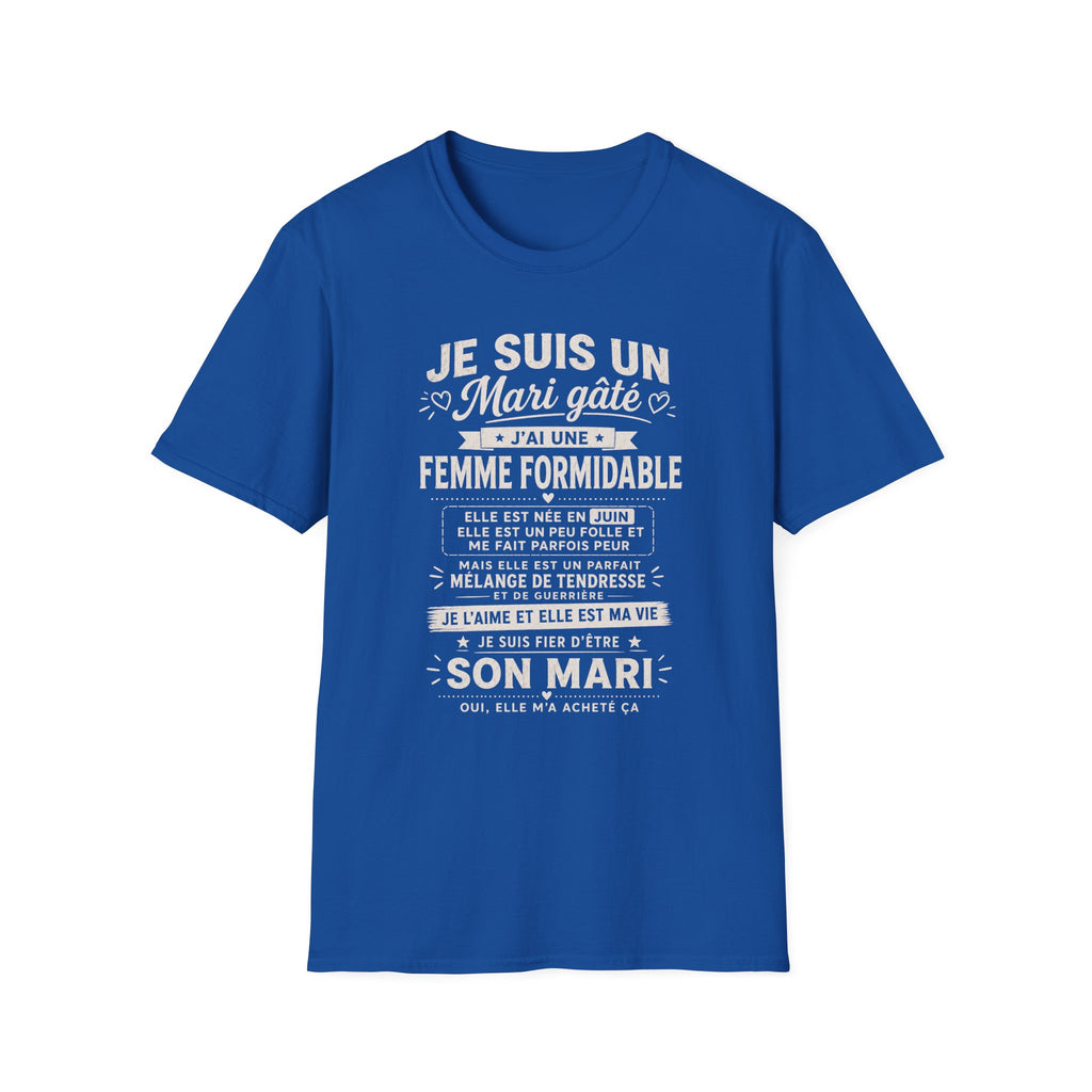 T-Shirt J'ai Une Femme Formidable Née En JUIN