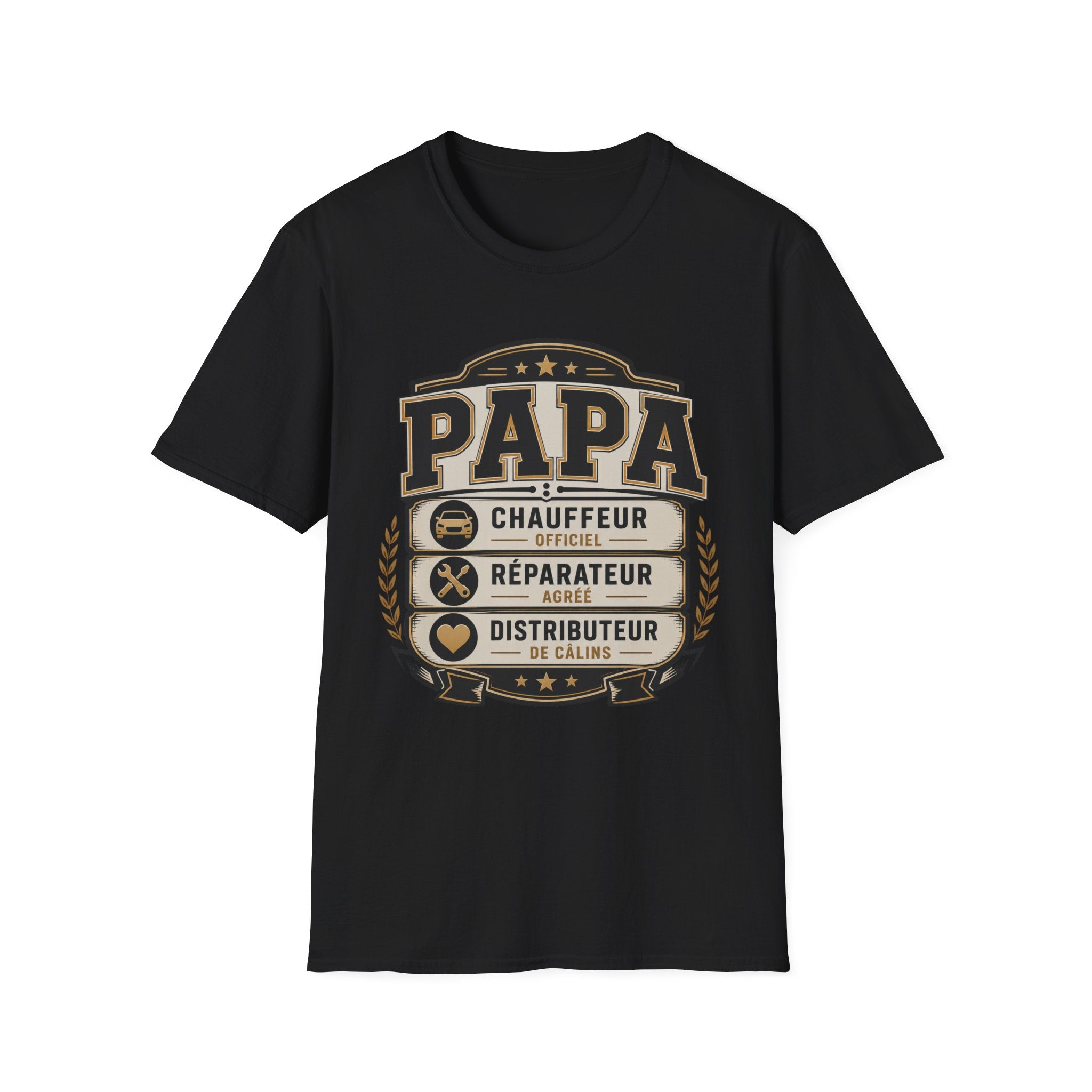 T-Shirt Papa Chauffeur Réparateur Distributeur