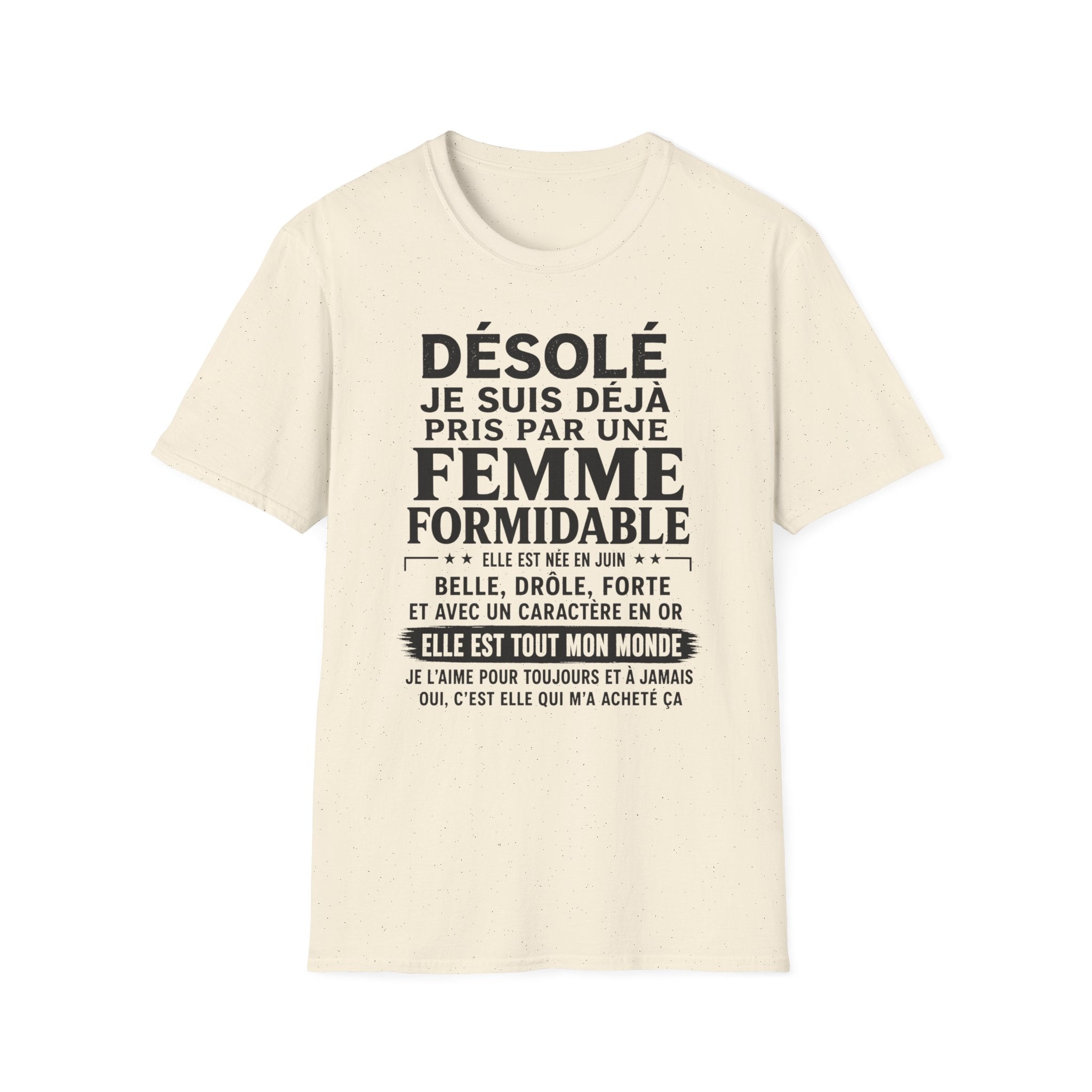 T-Shirt Déja Pris Par Un Femme Née En JUIN