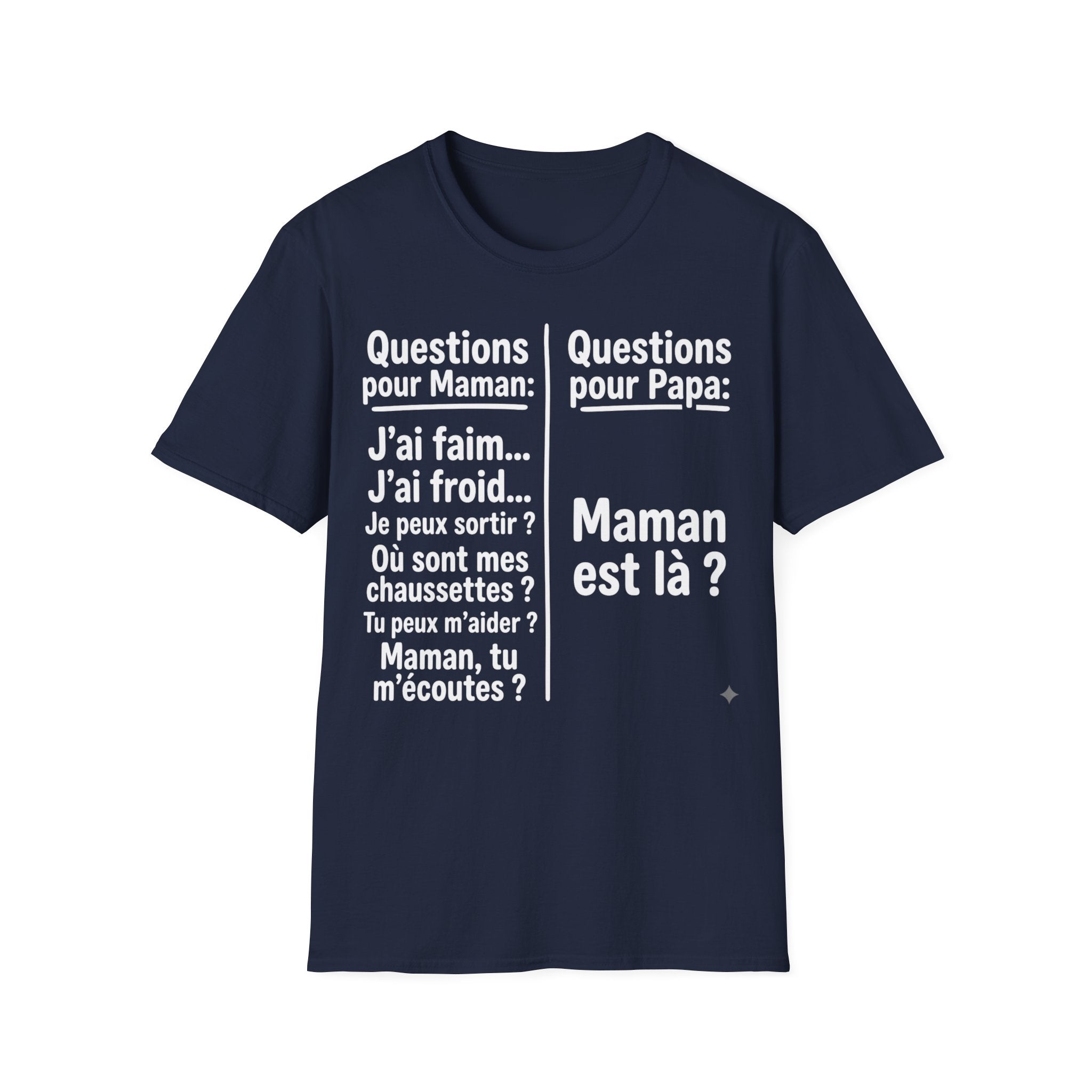 T-Shirt Comparaison Maman Papa