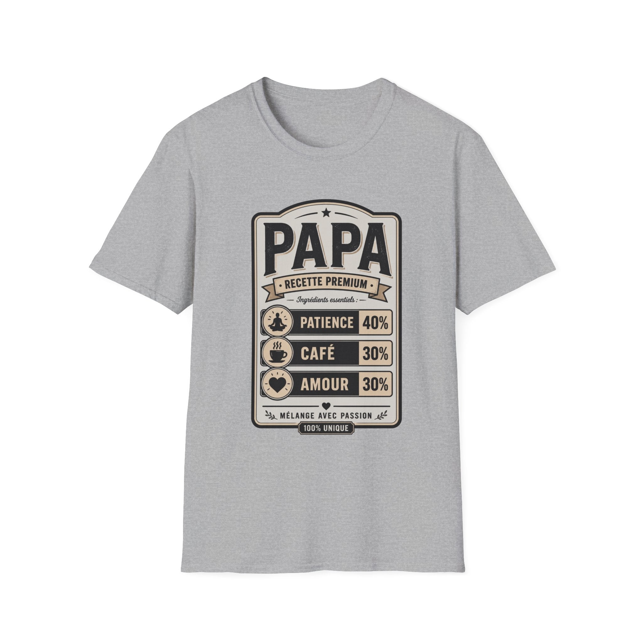 T-Shirt Papa Recette Premium