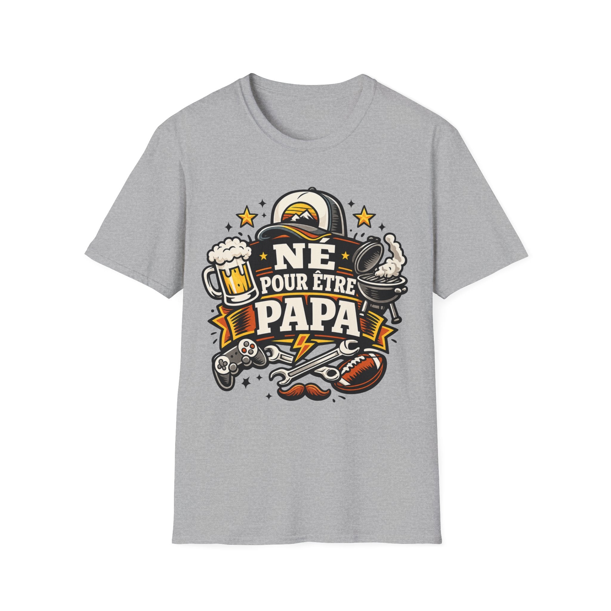 T-Shirt Né Pour Etre Papa