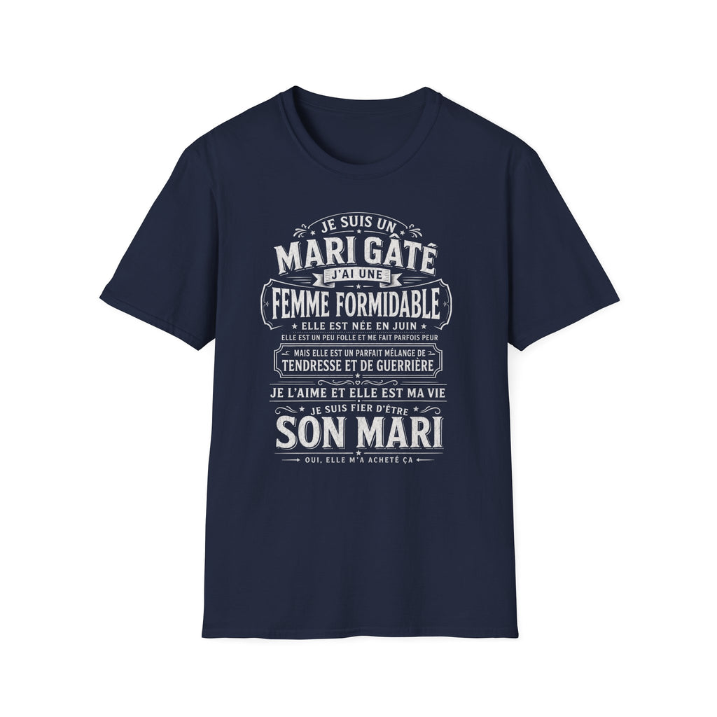 T-Shirt J'ai Une Femme Formidable Née En JUIN
