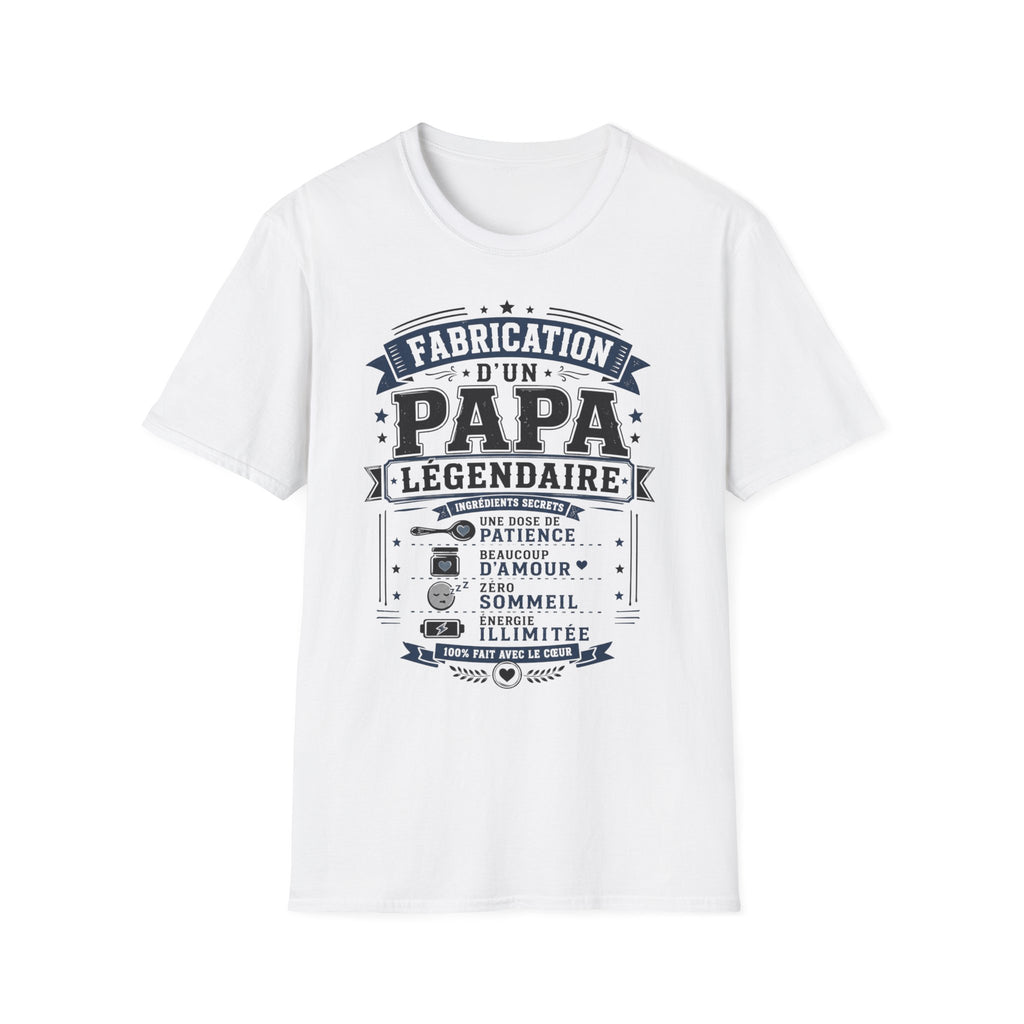 T-Shirt Fabrication D'un Papa Légendaire