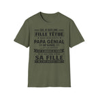 T-Shirt Fille De Papa Génial