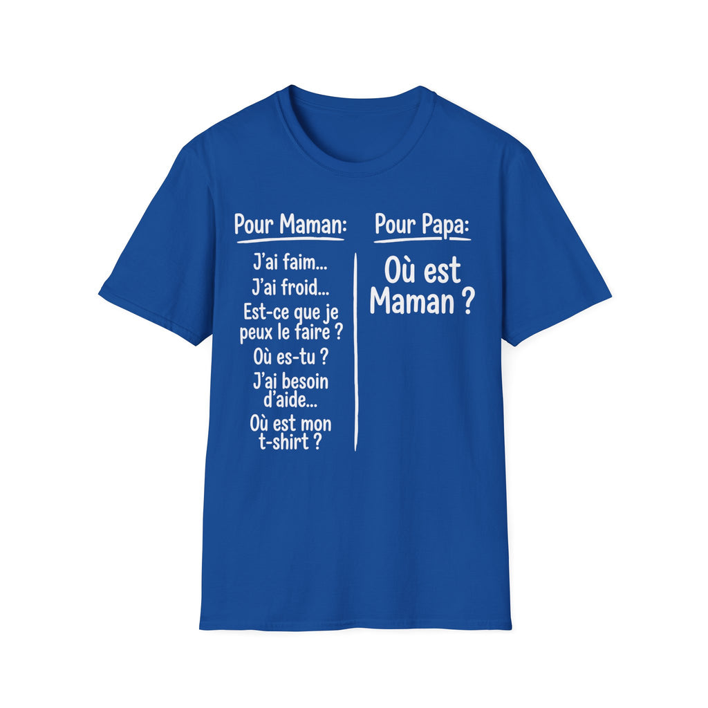 T-Shirt Comparaison Maman Papa