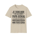 T-Shirt Papa Génial Né En Juillet