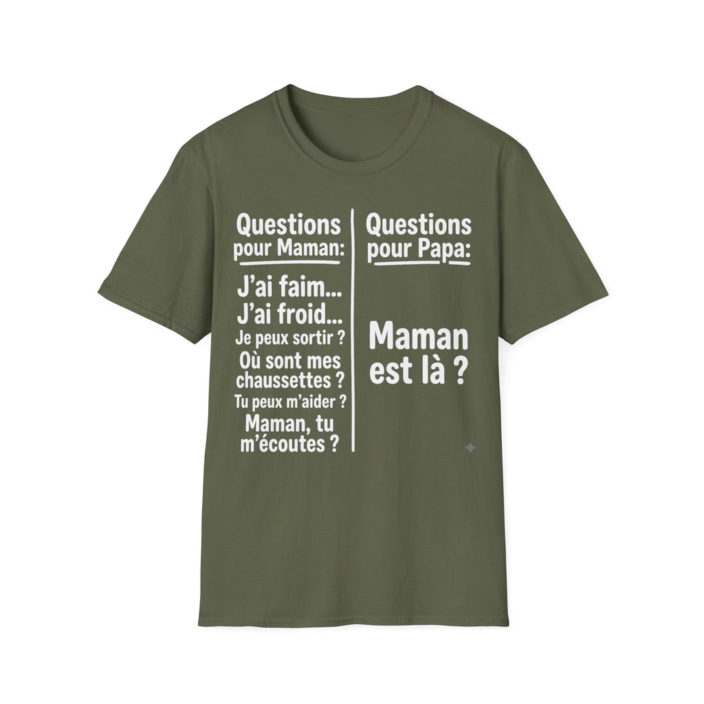 T-Shirt Comparaison Maman Papa