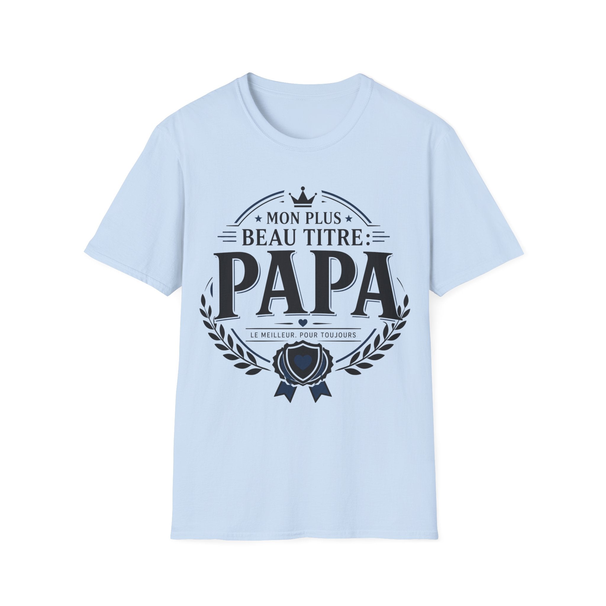 T-Shirt Papa Mon Plus Beau Titre