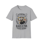 T-Shirt Attention Blagues De Papa