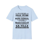 T-Shirt Fille De Papa Génial