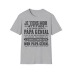 T-Shirt Papa Génial Né En Juillet