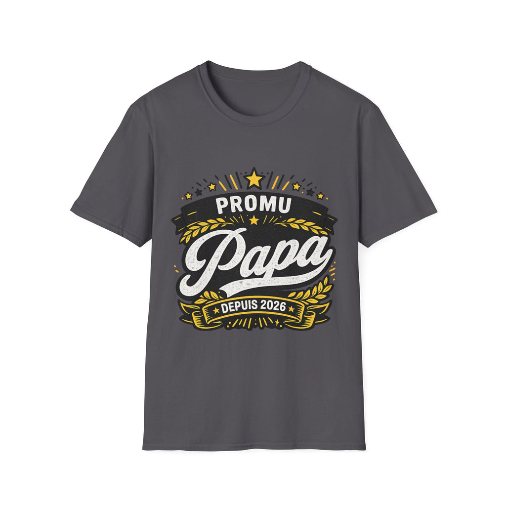 T-Shirt Promu Papa Depuis 2026