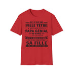 T-Shirt Fille De Papa Génial