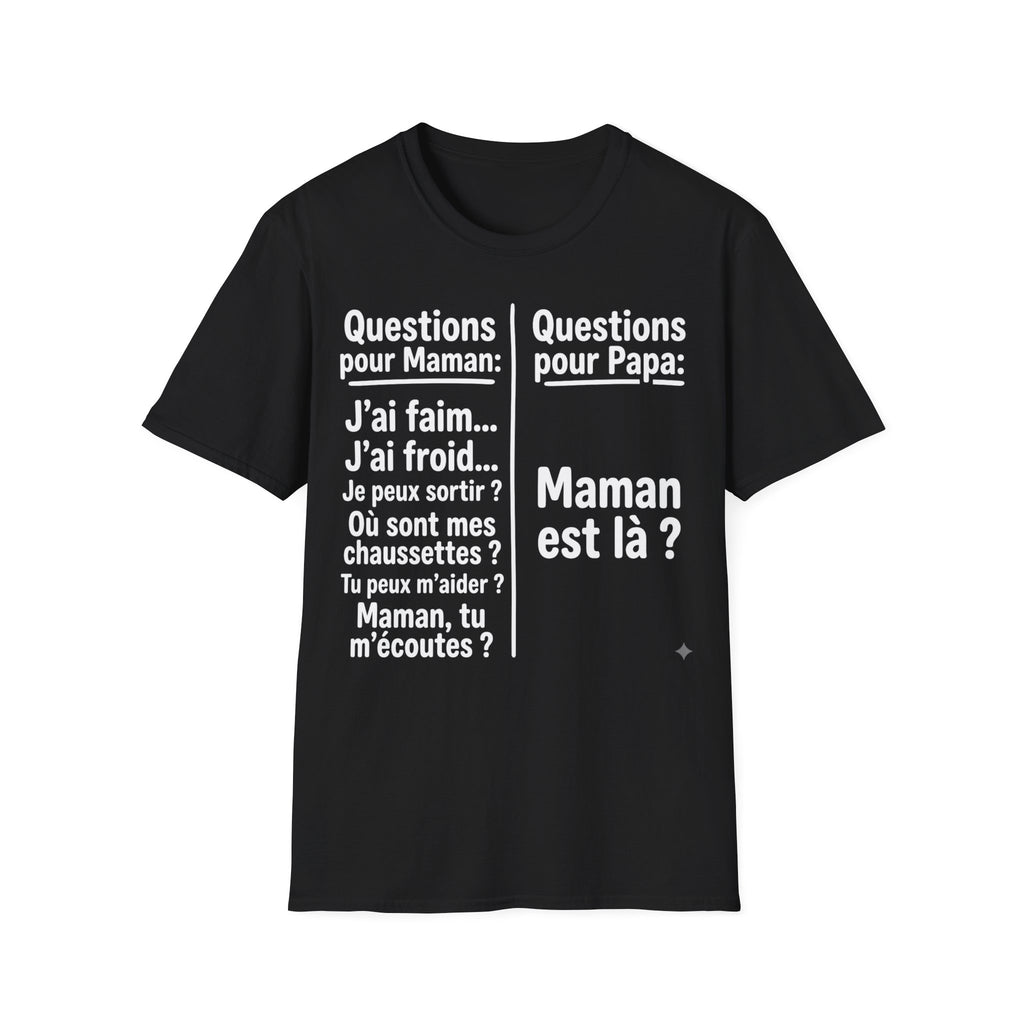 T-Shirt Comparaison Maman Papa