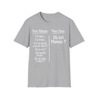 T-Shirt Comparaison Maman Papa