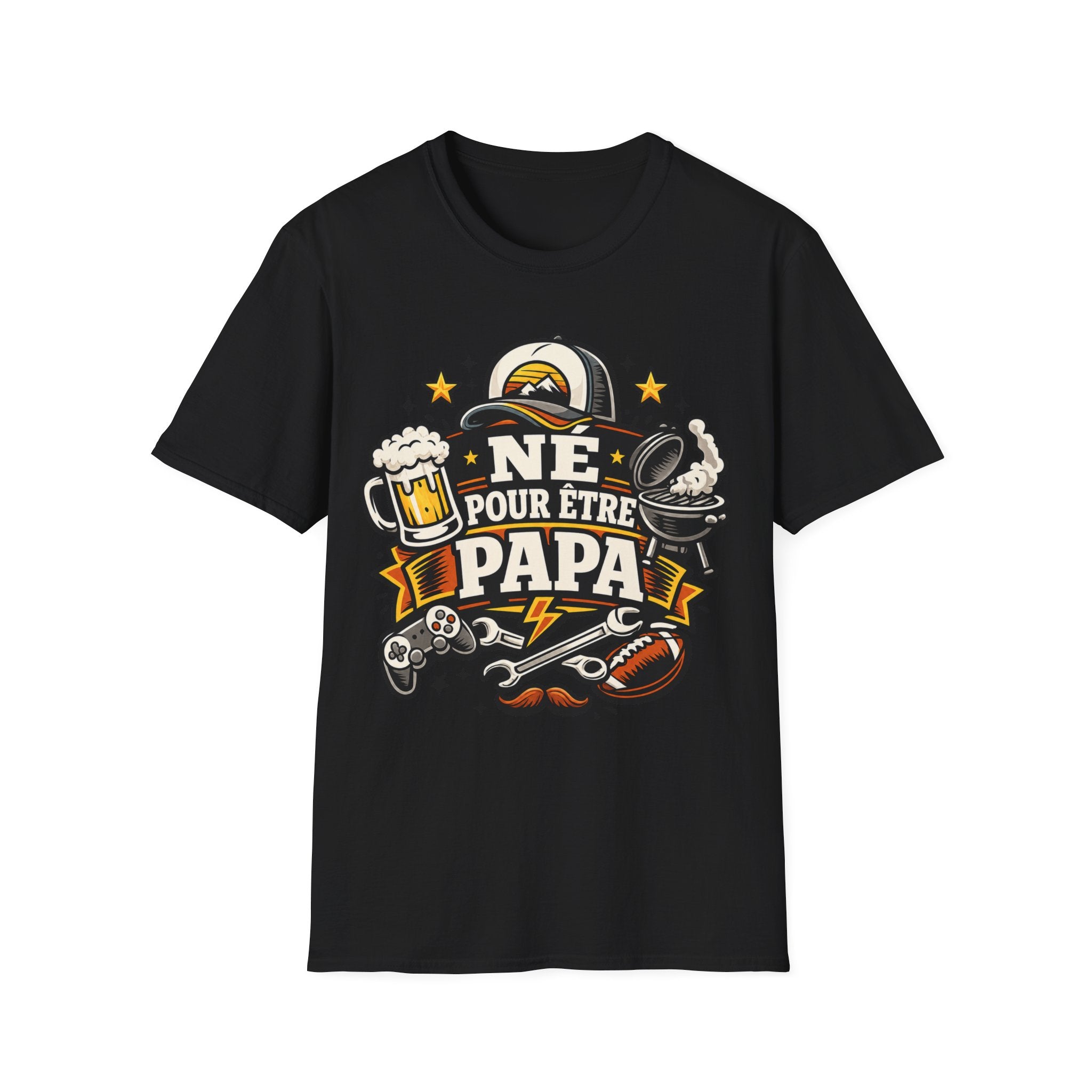 T-Shirt Né Pour Etre Papa