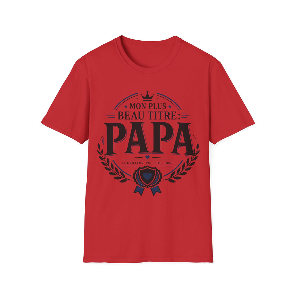 T-Shirt Papa Mon Plus Beau Titre