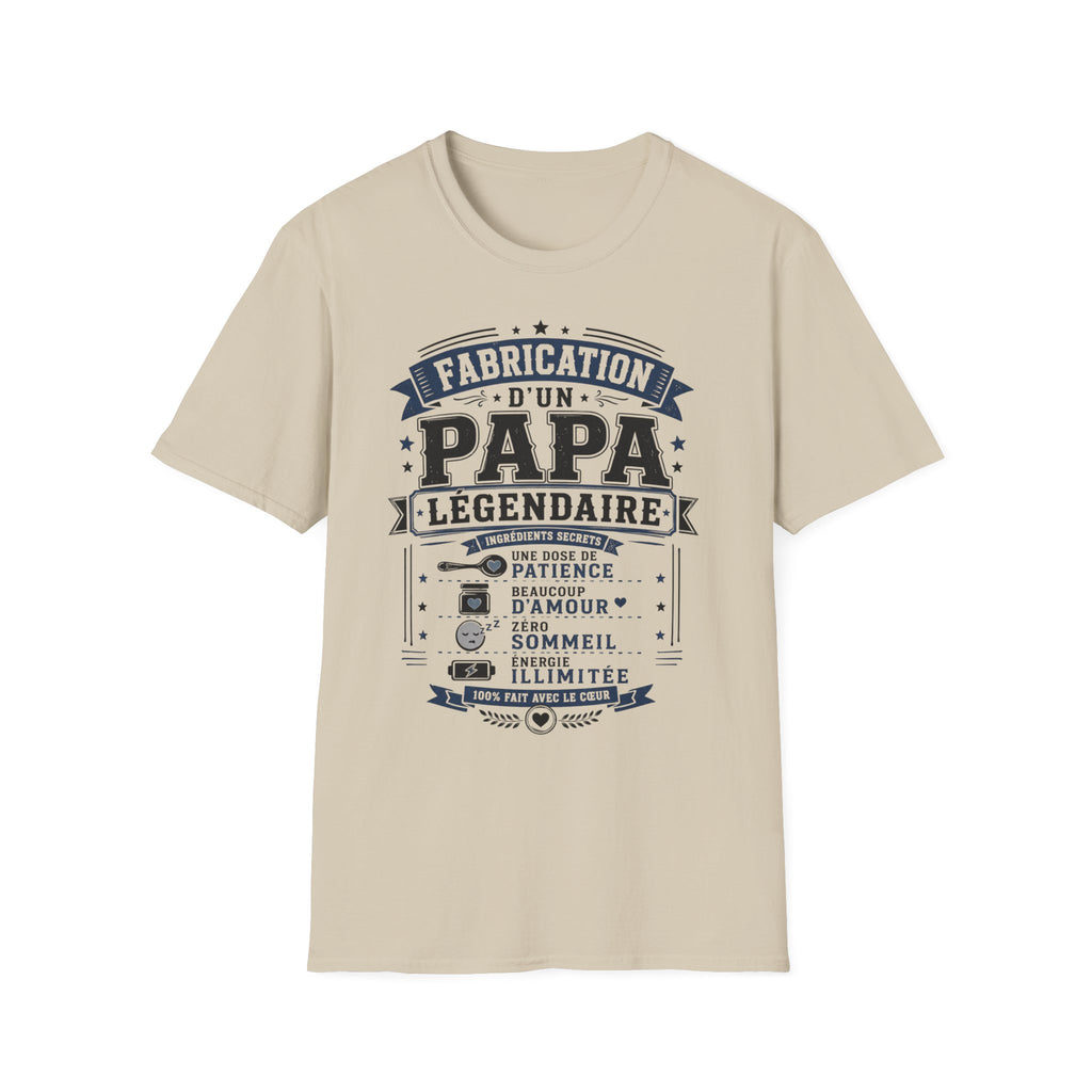 T-Shirt Fabrication D'un Papa Légendaire