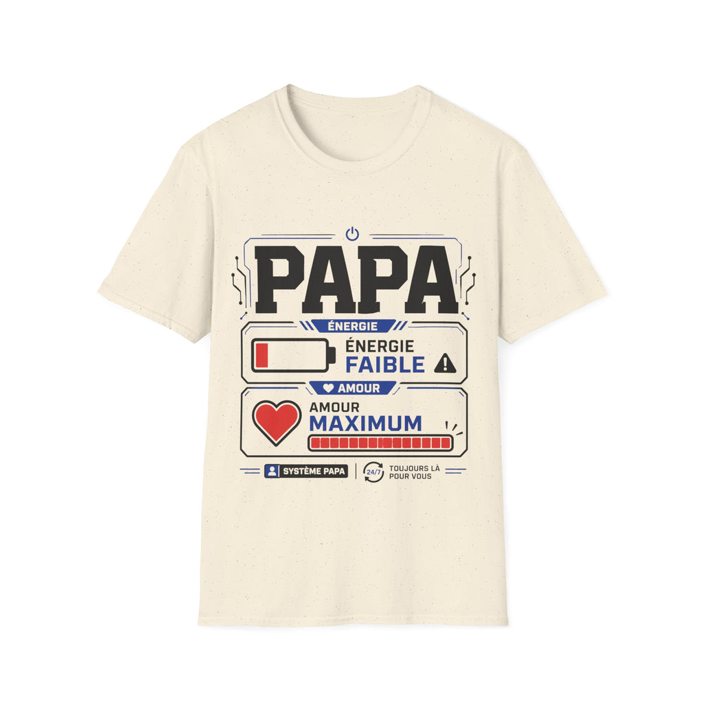 T-Shirt Papa Energie Faible Amour Max