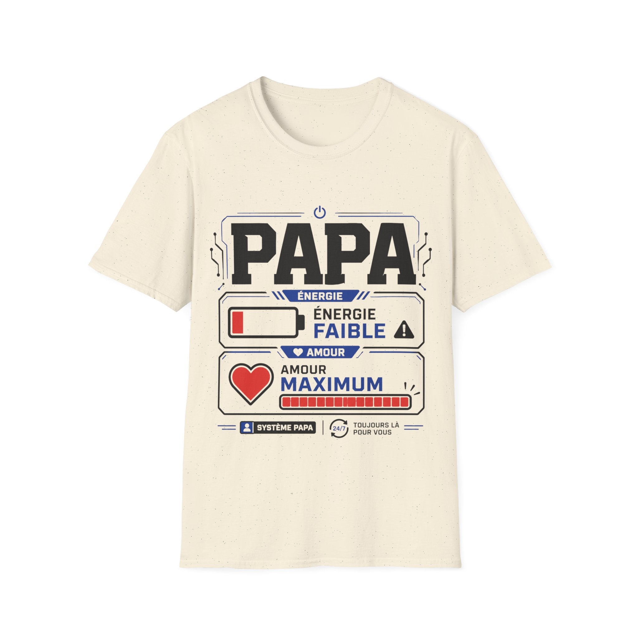 T-Shirt Papa Energie Faible Amour Max