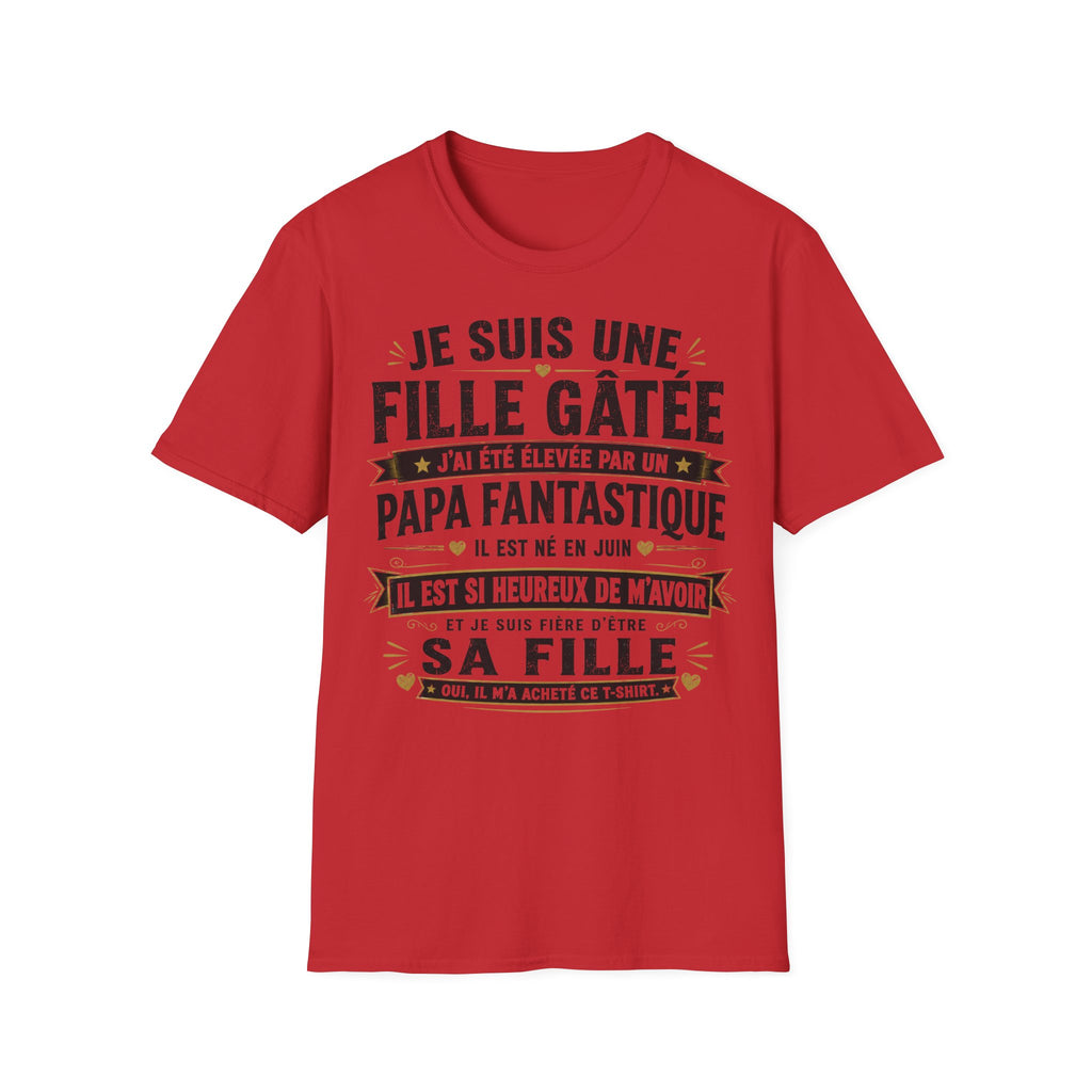 T-Shirt Papa Fantastique Né En Juin