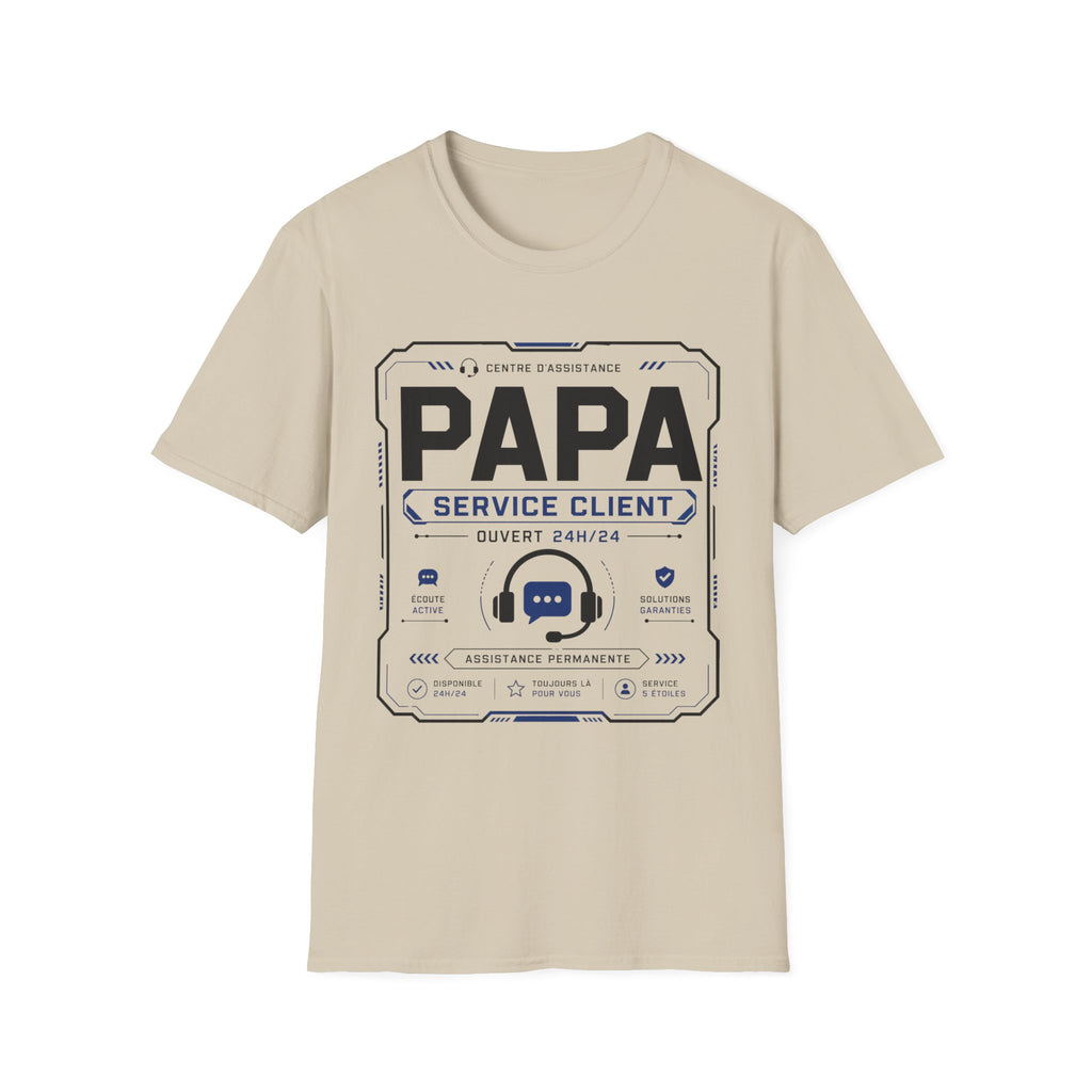T-Shirt Papa Service Client