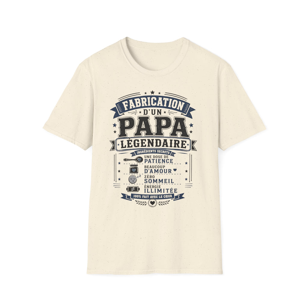 T-Shirt Fabrication D'un Papa Légendaire
