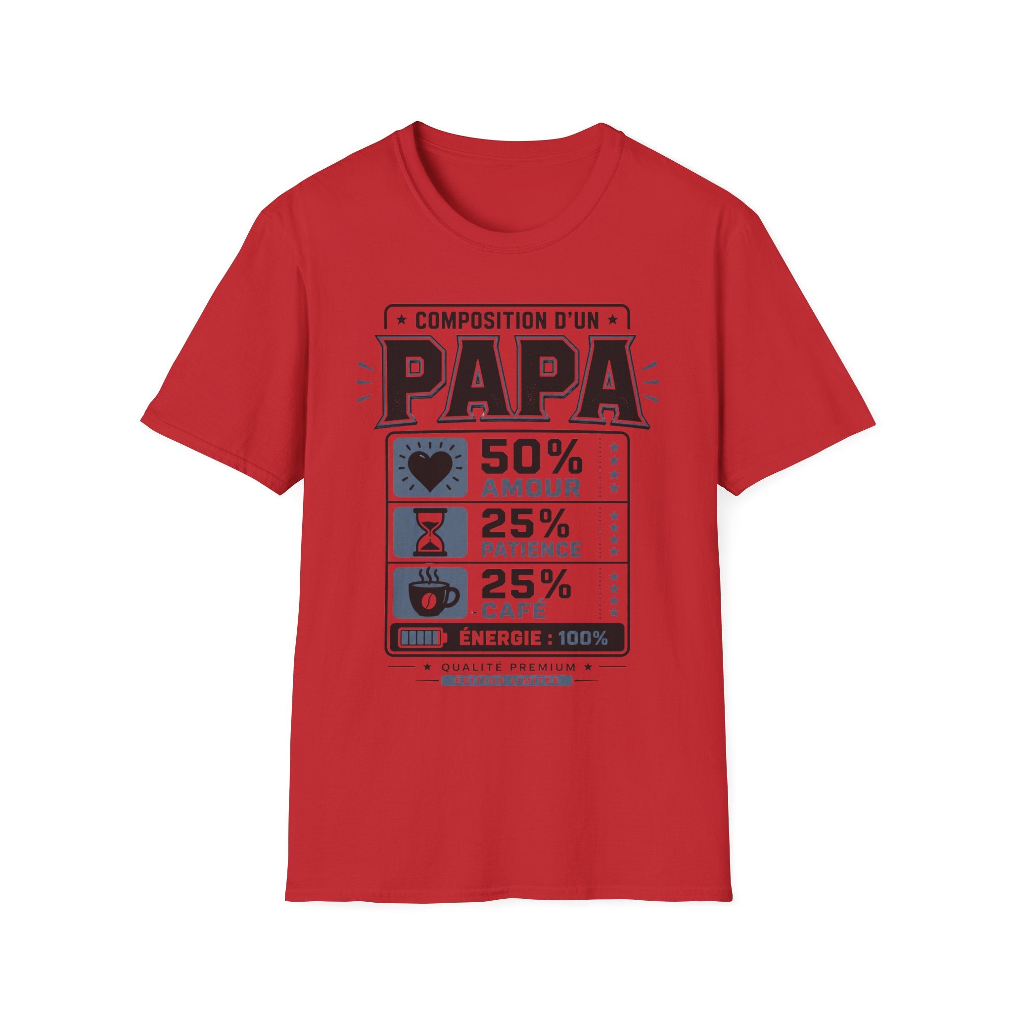 T-Shirt Composition d'un Papa