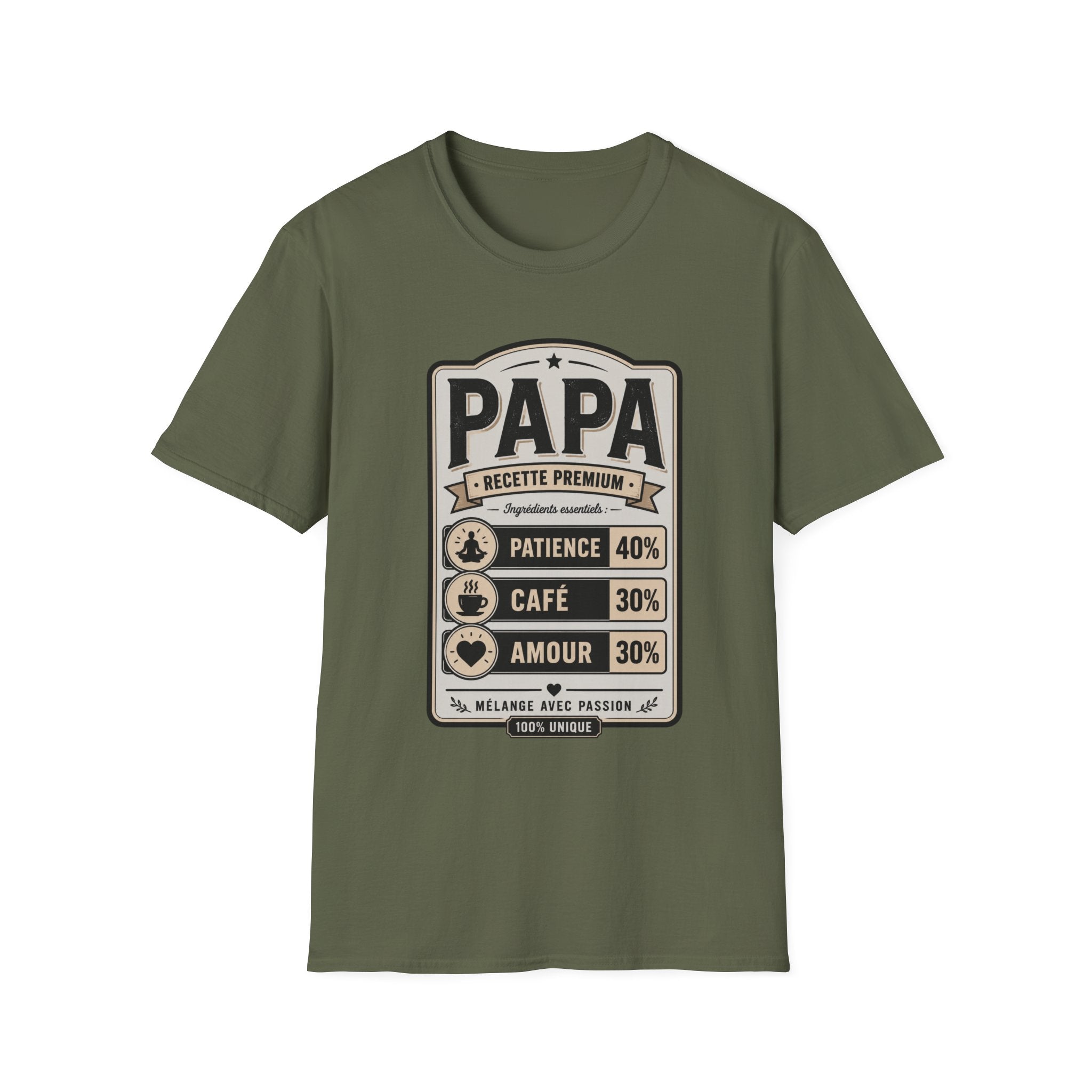 T-Shirt Papa Recette Premium