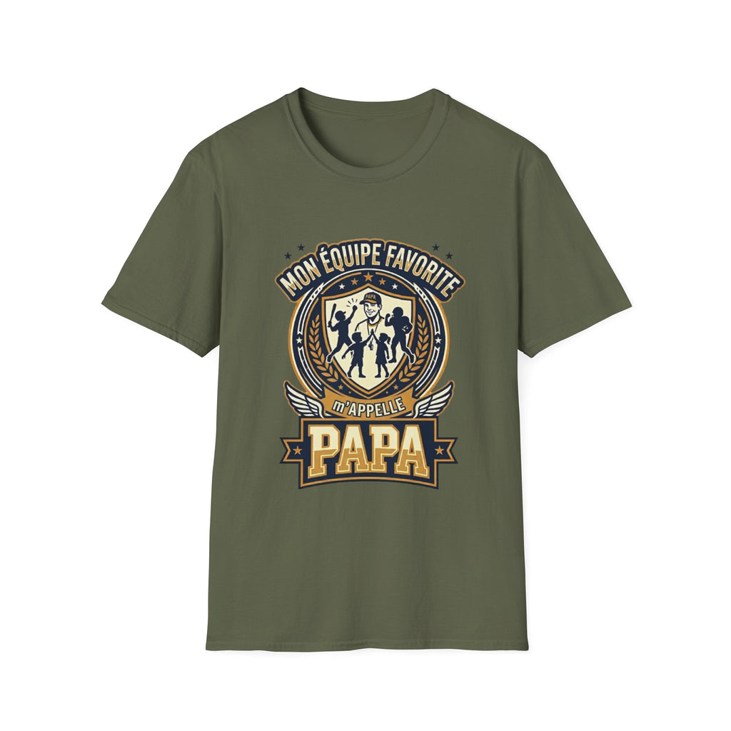 T-Shirt Mon Equipe Favorite M'appelle Papa